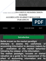 The Decision-Usefulness/decision-Maker/aggregate-Market Behavior Paradigm
