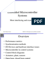 Embedded Microcontroller Systems: More Interfacing and Examples