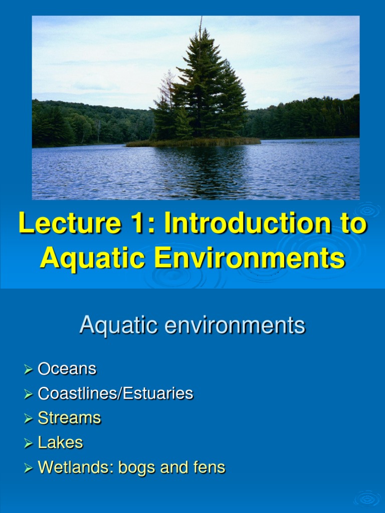 Intro to Aquatic Environments | PDF | Lake | Carbon Dioxide