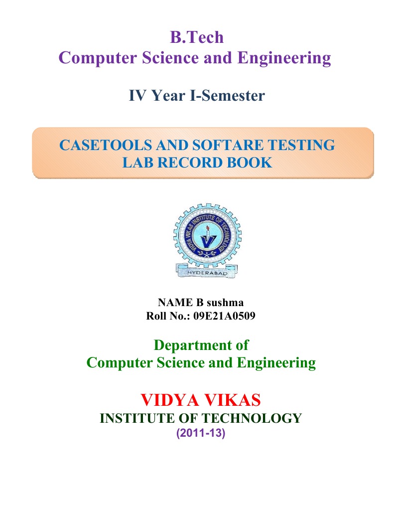 Main Pages Final - B.tech-CSE | PDF | Art | Technology & Engineering