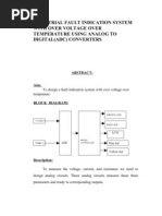 Industrial Fault Indication System With Over Voltage Over Temperature