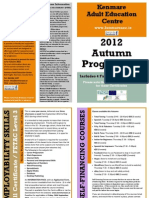 Kenmare Adult Education Centre: 2012 Autumn Programme