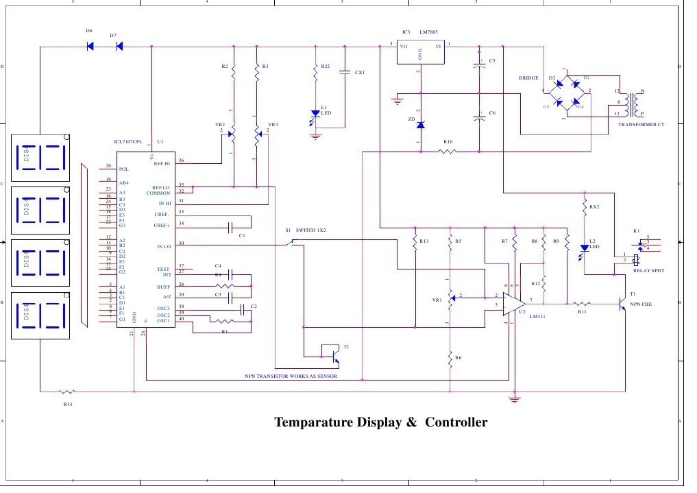 Temperature Display & Controller Circuit | PDF | Technology & Engineering