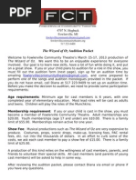 Download Wizard of Oz Audition Packet by dianadombrowski SN109919140 doc pdf