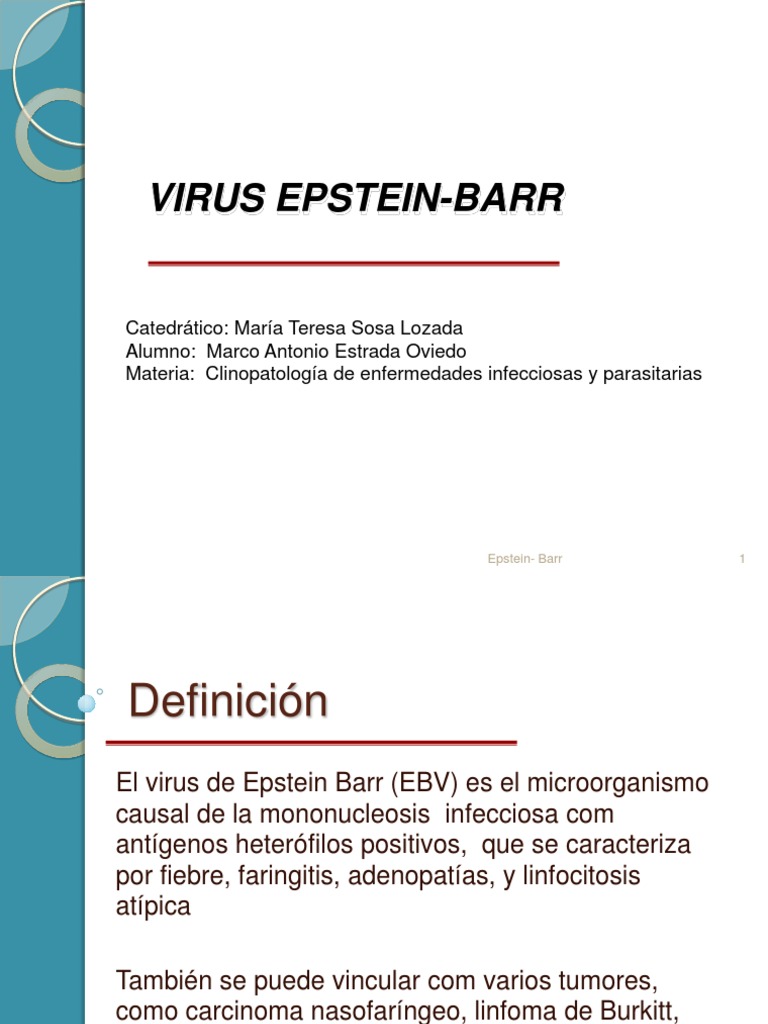 Epstein Barr | PDF | Virus | Medicina CLINICA