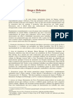 Ferramentas para Estudo Bíblico em Grego e Hebraico