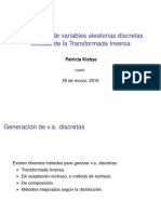 Generación v.a. discretas TI