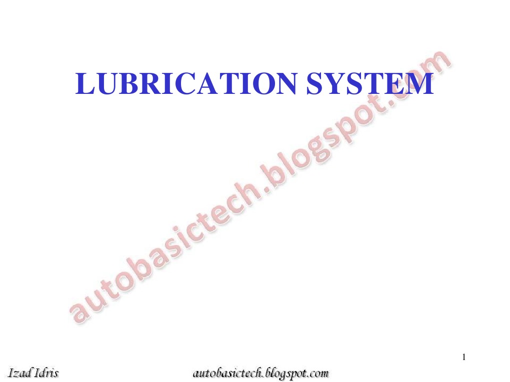 Lubricating System | PDF