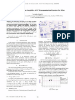 Design of A Low Noise Amplifier of RF Communication Receiver For Mine