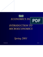 Economics 201 Introduction To Microeconomics: Slide 1