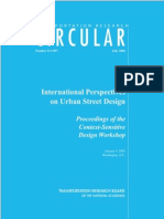 International Perspectives on Urban Street Design