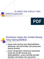 Penentuan Harga Dan Jumlah Yang Diperjualbelikan