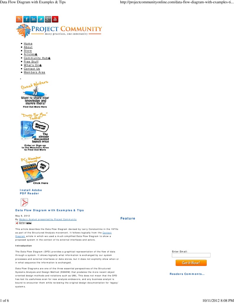 Data Flow Diagram With Examples & Tips | PDF | User (Computing) | Use Case