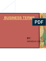Business Terms: Manisha Gulati