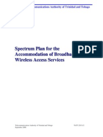 NSP - Spectrum Plan For The Accomodation of Broadband Wireless Access Services