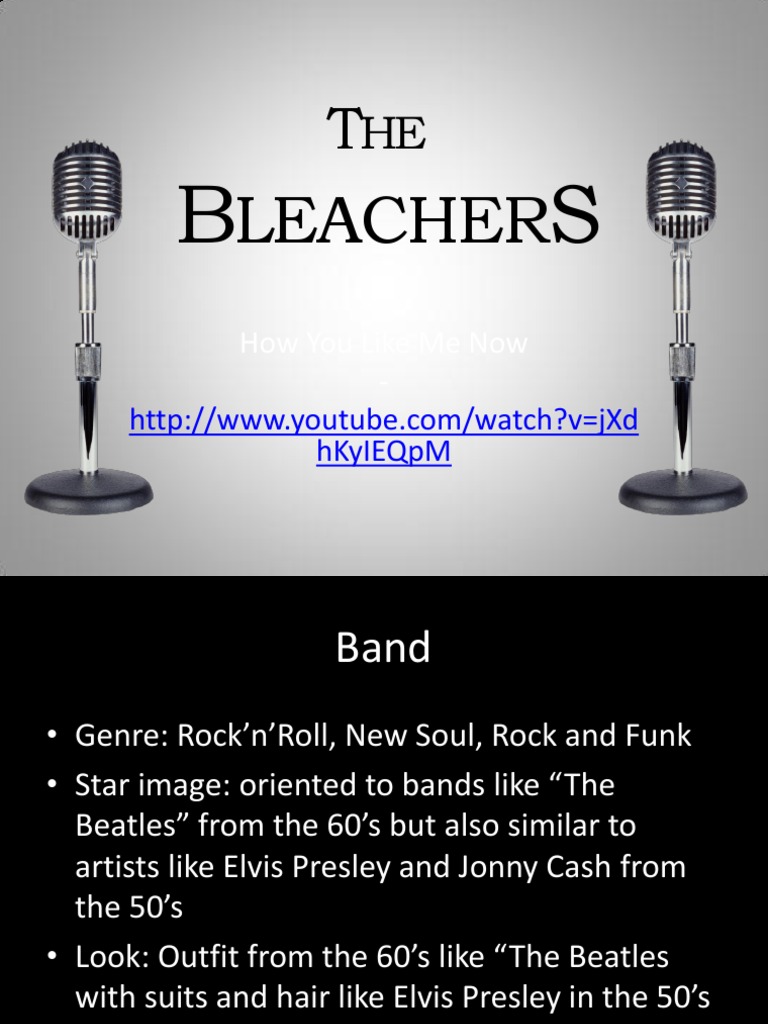 Media The Bleachers Band PDF