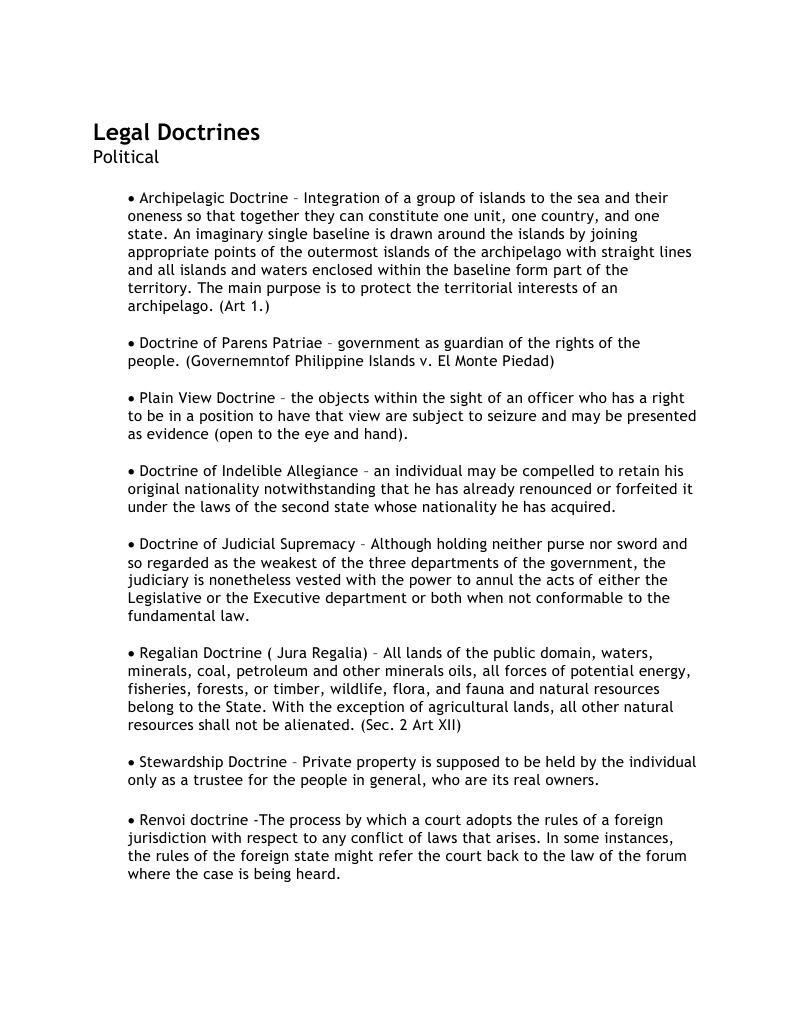 Legal Doctrines Precedent Judicial Review Free 30day Trial Scribd