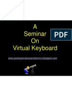 A Seminar On Virtual Keyboard
