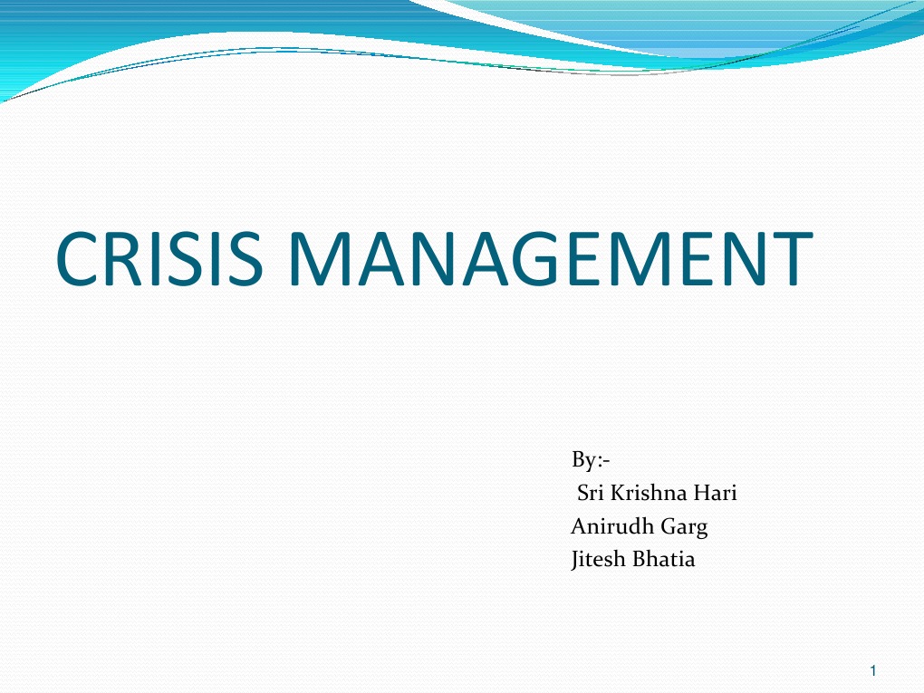 Kpmg Crisis Management Pdf : EFFECTIVE CRISIS MANAGEMENT – ACULFS