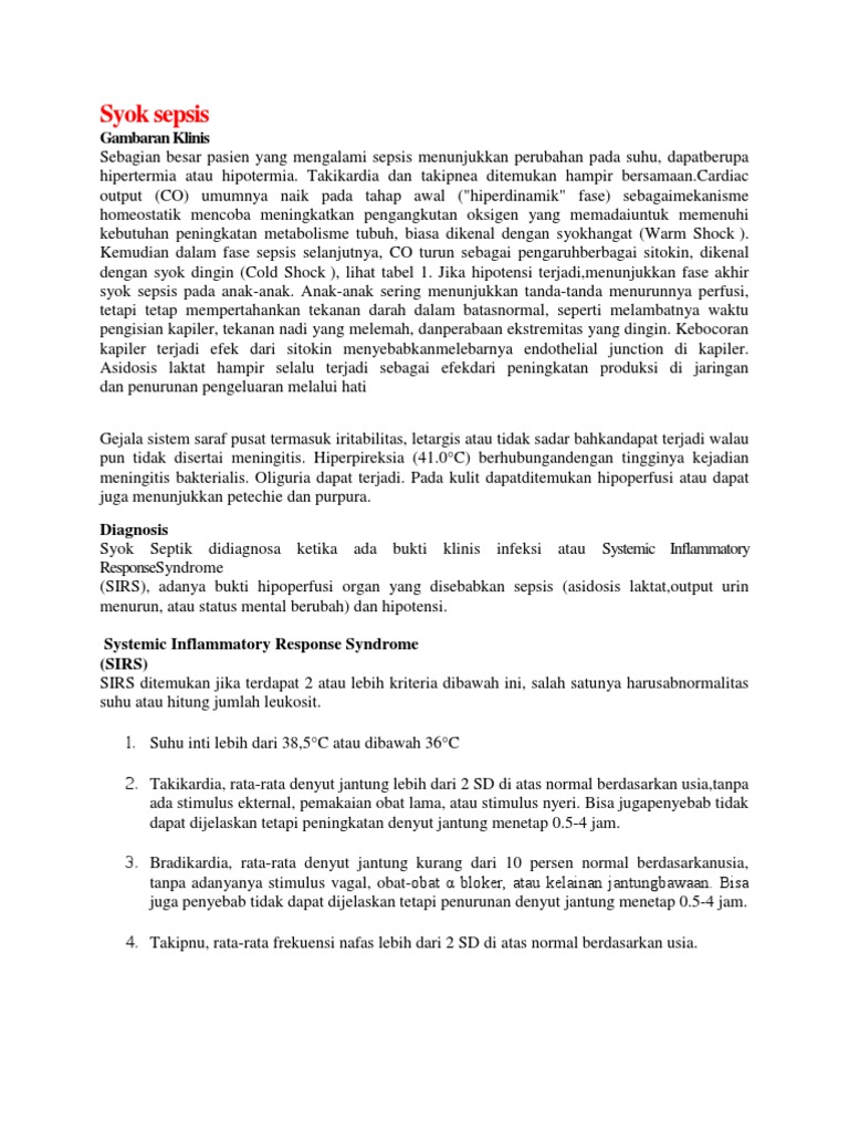 Pemeriksaan Fisik Syok