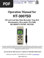 Operation Manual For: HT-3007SD