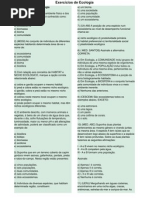 Exerci0301cios de Ecologia