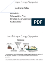 Michigan Energy Symposium - A Path Forward