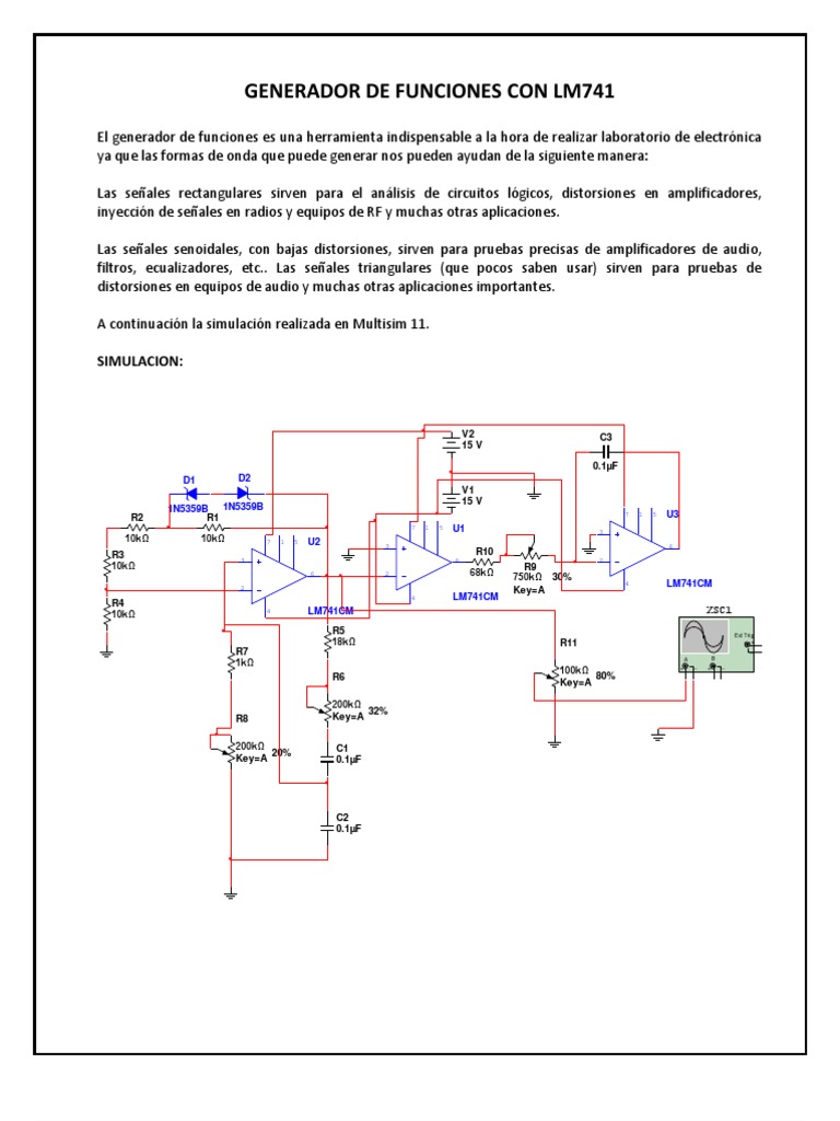 Generador de Funciones con LM741 | PDF | Tecnología