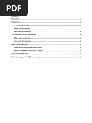 Pro Forma Invoice