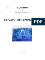 Privacy Relazione 2007