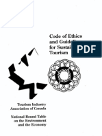 Code of Ethics and Guidelines for Sustainable Tourism 
