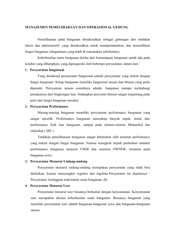 Pemeliharaan Gedung