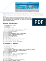 Osheanic Festival - Programa Português