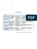 Pop Art Rubric