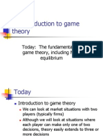 Econ 1 Game Theory
