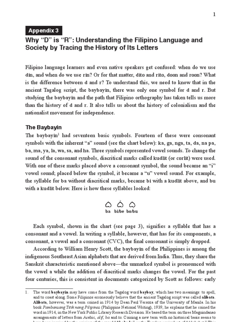 Filipino Script Tagalog Language Symbols