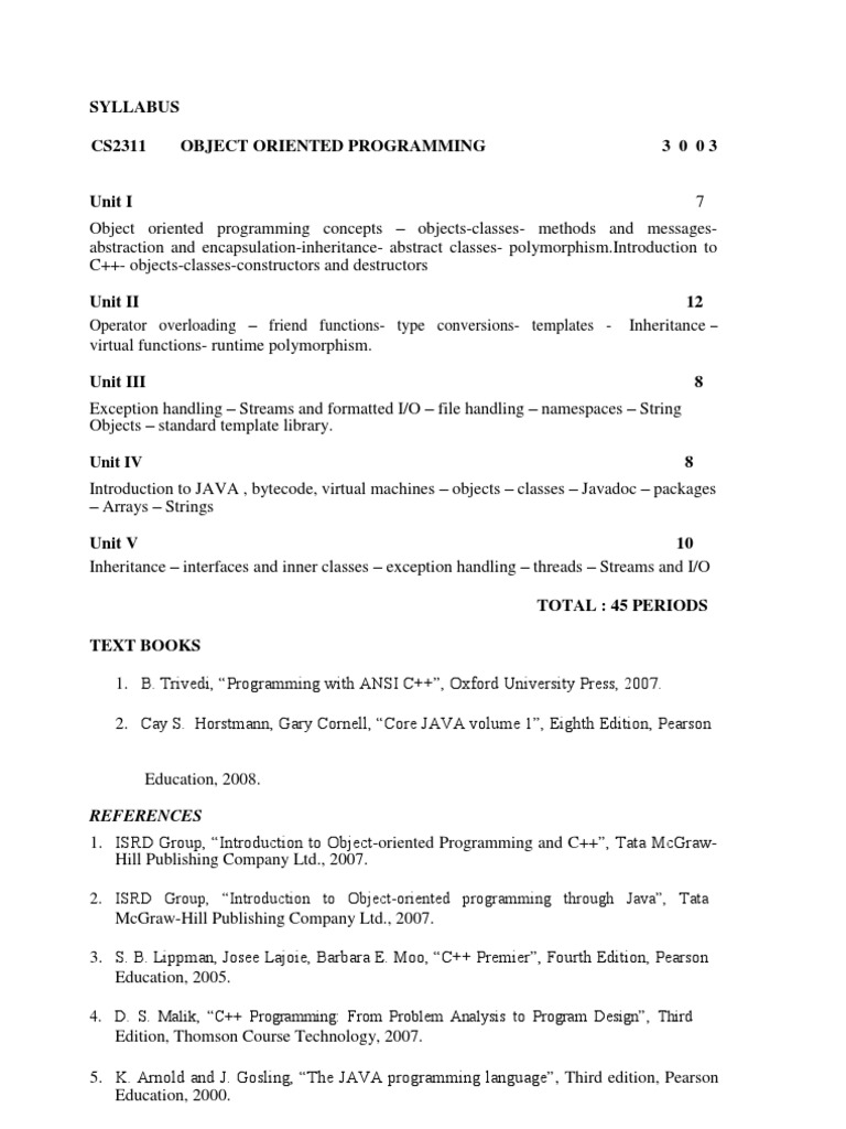 CS2311 2 Marks Q&A | PDF | Java (Programming Language) | Class ...