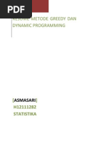 Download Resume Metode Greedy Dan Dynamic Programming by Asma Una Pacifista SN110046442 doc pdf