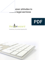 Consumer Attitudes To Online Legal Services: Camilla Dutton, The Law Wizard, September 2012