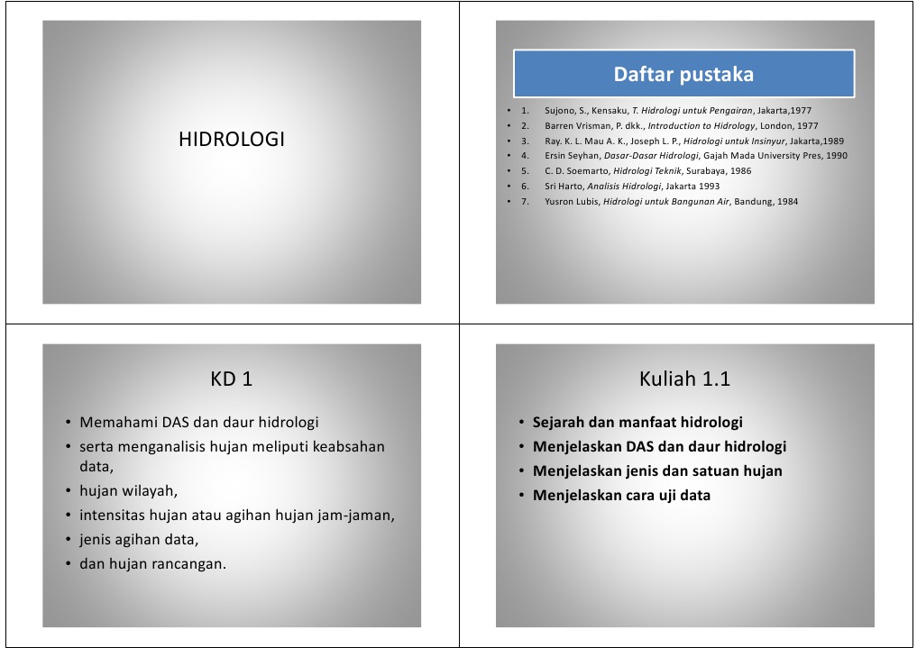 Kd 1 Hidrologi