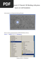 Download ANSYS Workbench 13 Tutorial - 2D Meshing with prism layers or boundary layers on wall boundaries by Syeilendra Pramuditya SN110052427 doc pdf