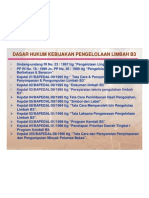 Dasar Hukum Pengelolaan LB3