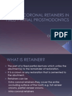 Intracoronal Restorations in FPD