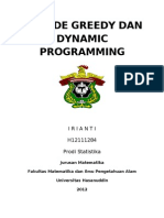 Resume Metode Greedy Dan Dynamic Programming