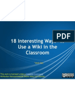 18 Interesting Ways To Use A Wiki in The Classroom