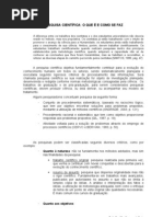 PESQUISA CIENTÍFICA