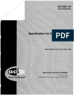 ACI 336.1-01 - Specifications For The Construction of Drilled Piers