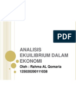 Analisis Ekuilibrium Dalam Ekonomi