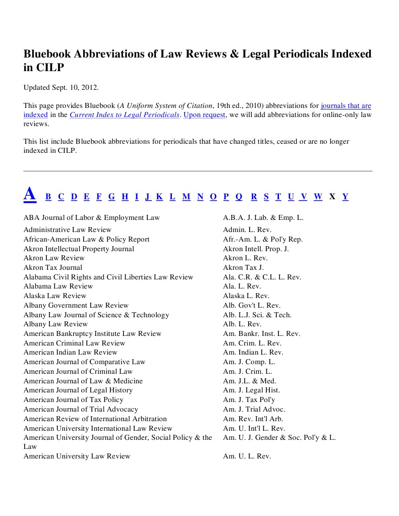 assignment abbreviation legal