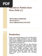 Download 3 Pemikiran Politik Islam Masa Nabi by Akhmad Satori SN110151396 doc pdf